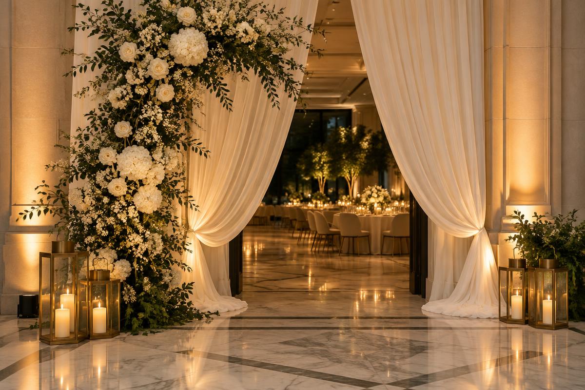 Entrance & floral installation